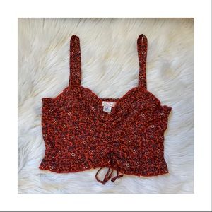 BOG Collective Crop Top - NWT - Size Medium - Floral Pattern
